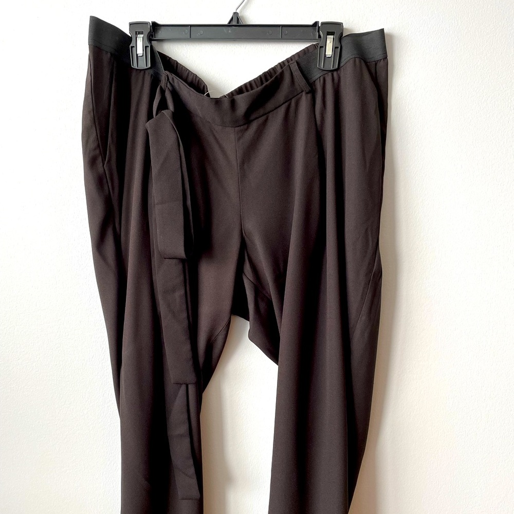 NWOT ASOS MATERNITY PAPER BAG DRESS PANTS WITH BELT